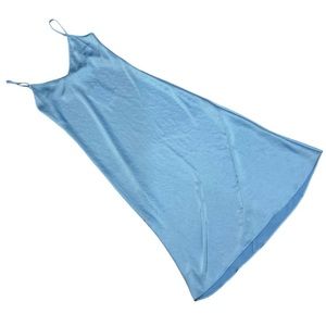 Wilfred Blue Satin Midi Dress NEW WITH TAGS